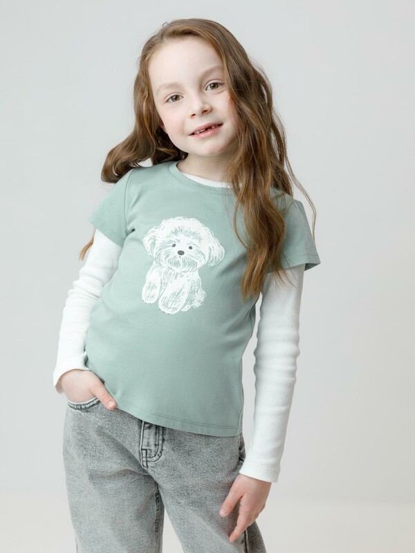 фуфайка (футболка) для дев